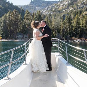 Wedding on Lake Tahoe via Boat
